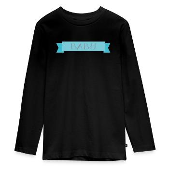 Baby - Teenager Premium Organic Long Sleeve Shirt - black - Front - AI Model Kid Female (0cm)