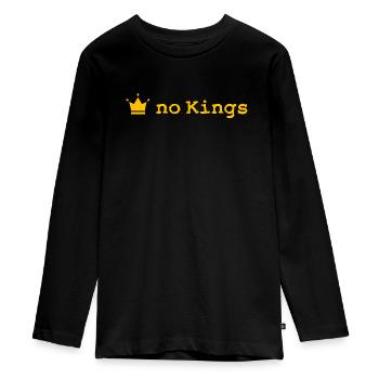 Pas de rois - T-shirt manches longues Premium Ado - noir - Devant - AI Model Kid Female (0cm)