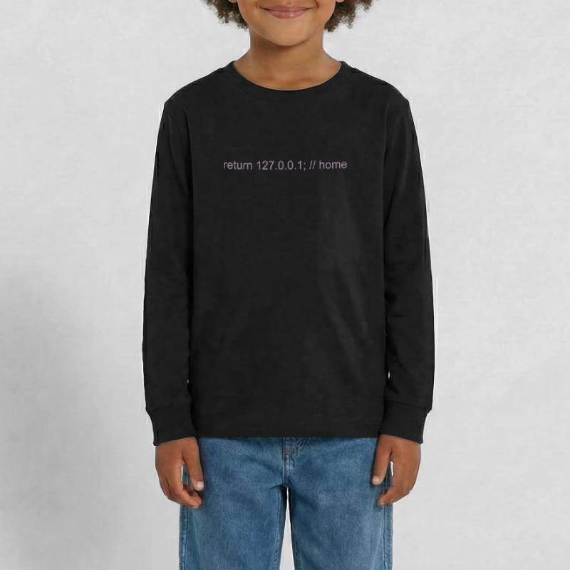 Programmierer Nerd IT Witz Developer Zuhause Teenager Premium Bio Langarmshirt