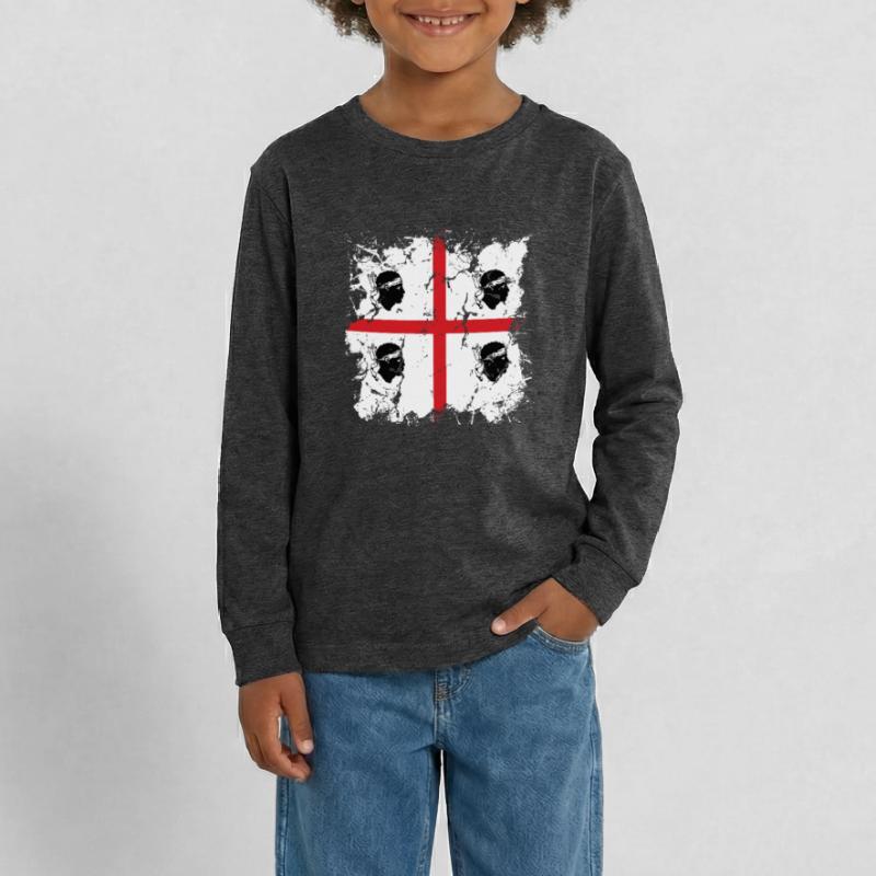 Sardaigne Drapeau Sardaigne Drapeau Sardegna Drapeau T-shirt manches longues Premium Ado