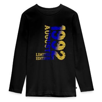 1992 August Limited Edition 31. Geburtstag Outfit - Teenager Premium Bio Langarmshirt - Schwarz - Vorne - AI Model Kid Female (0cm)