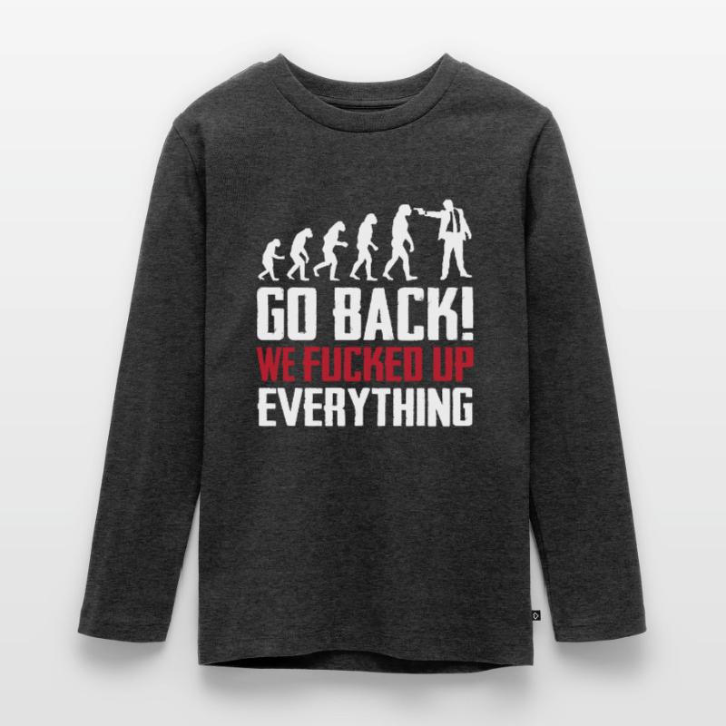 evolution Teenager Premium Organic Long Sleeve Shirt