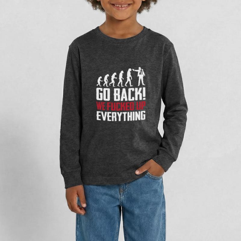 evolution Teenager Premium Organic Long Sleeve Shirt