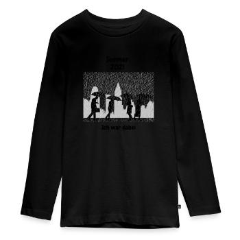 Sommer 2021 Ich war dabei - Teenager Premium Bio Langarmshirt - Schwarz - Vorne - AI Model Kid Female (0cm)