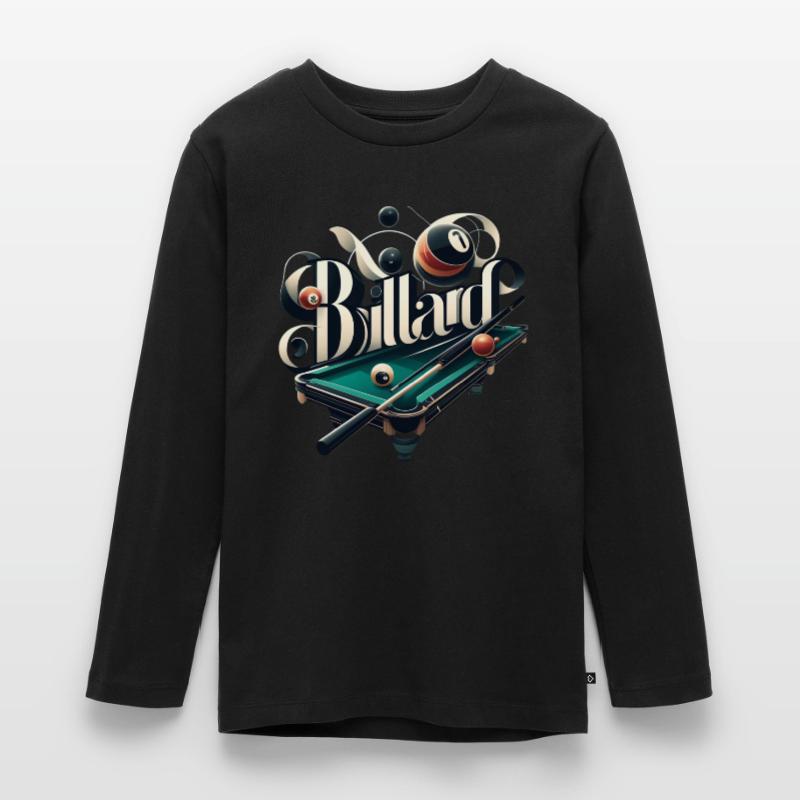 Le billard, c’est maîtriser la queue à la table de billard T-shirt manches longues Premium Ado