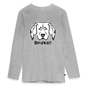 Hovawart - Teenager Premium Organic Long Sleeve Shirt - heather grey - Front