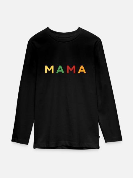Mors dag Gave / Mors Dag Gave / Bestseller - Premium økologisk langærmet T-shirt til teenagere - sort