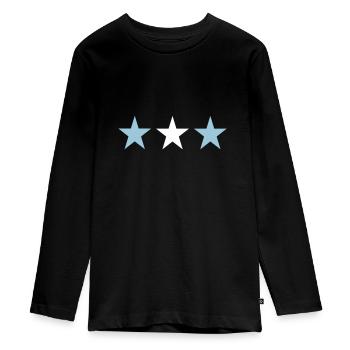 Argentine - T-shirt manches longues Premium Ado - noir - Devant - AI Model Kid Female (0cm)