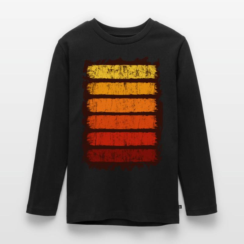 Trendy Abstract Design Pattern Geometric Gift Teenager Premium Organic Long Sleeve Shirt
