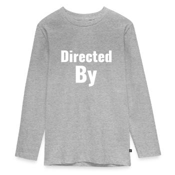 Réalisé par - T-shirt manches longues Premium Ado - gris chiné - Devant