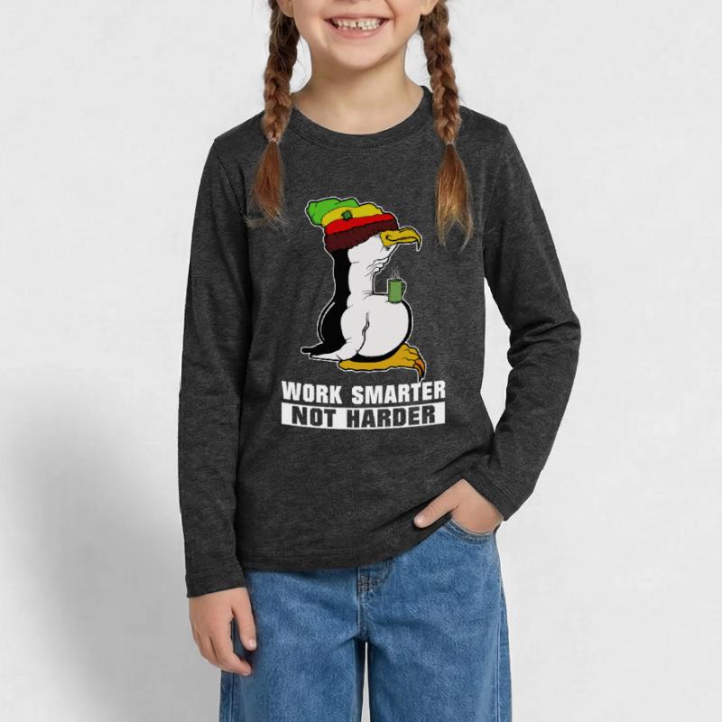 Pause café pingouin Linux Rasta Informatik PC Nerd T-shirt manches longues Premium Ado