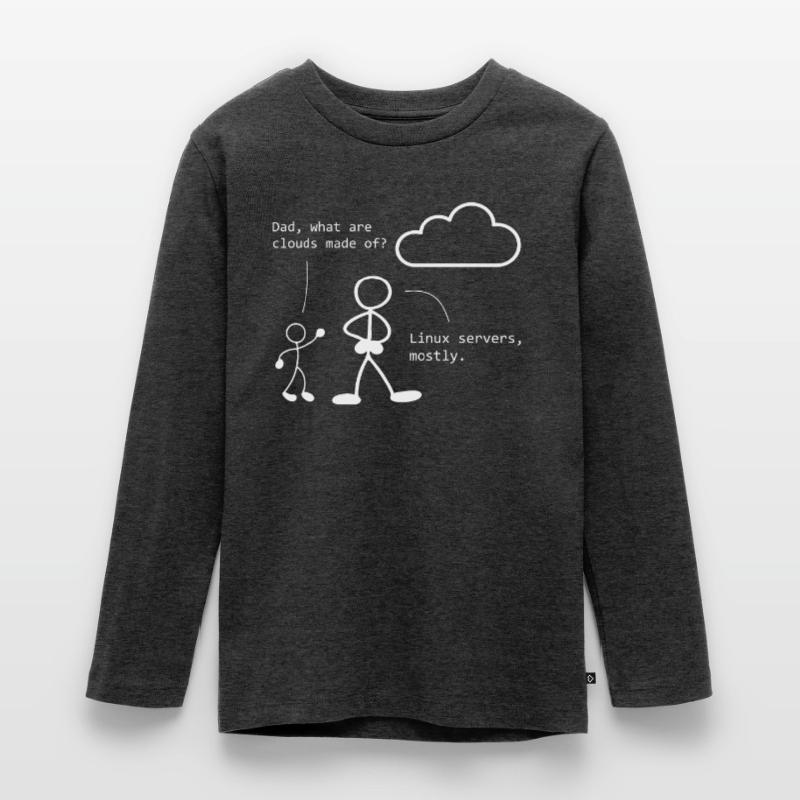 Cloud Witz ITler Programmierer Computerfachmann Teenager Premium Bio Langarmshirt