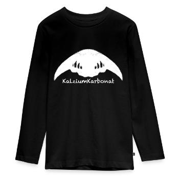 KoboldKroniken KalziumKarbonat - Teenager Premium Bio Langarmshirt - Schwarz - Vorne - AI Model Kid Female (0cm)