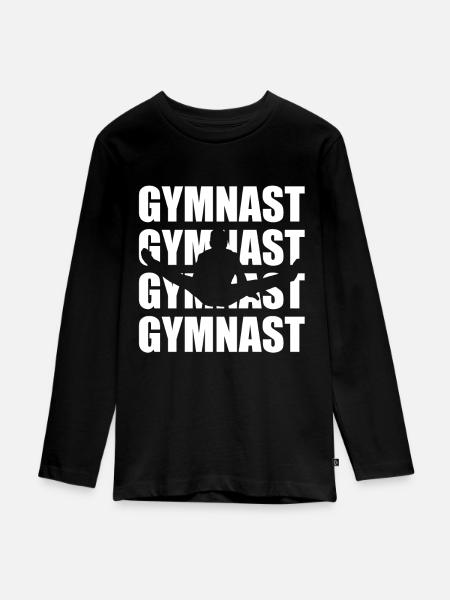 Gymnastic Fan Acrobat Proud Gymnast Gift Idea - Teenager Premium Bio Langarmshirt - Schwarz