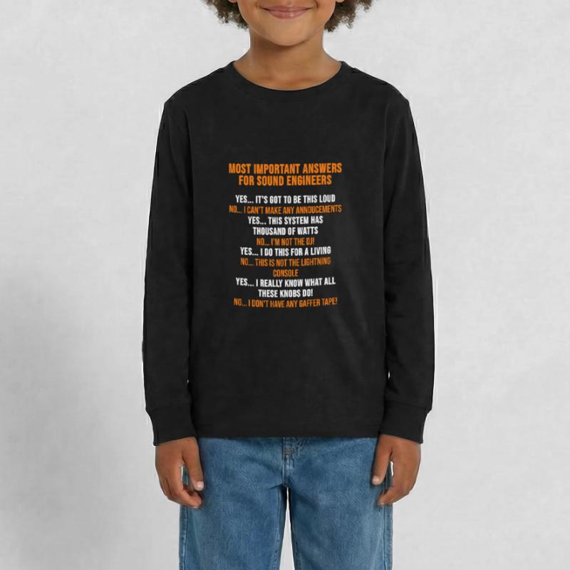 Sound engineer technician sound engineer gift Teenager Premium Organic Long Sleeve Shirt