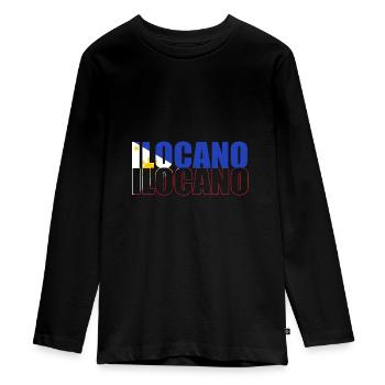 Filipino Philippines - Teenager Premium Organic Long Sleeve Shirt - black - Front - AI Model Kid Female (0cm)