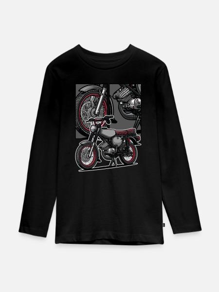 S51 (Tuning) // Illustration - Teenager Premium Bio Langarmshirt - Schwarz