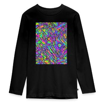 Acid Graphics - Teenager Premium Organic Long Sleeve Shirt - black - Front - AI Model Kid Female (0cm)