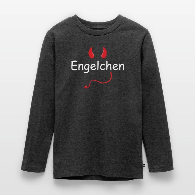 Engelchen Kostüm Engel Kostüm Teufelchen oder Enge Teenager Premium Bio Langarmshirt