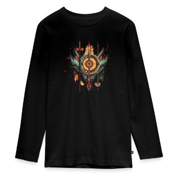 Attrape-rêves - T-shirt manches longues Premium Ado - noir - Devant - AI Model Kid Female (0cm)