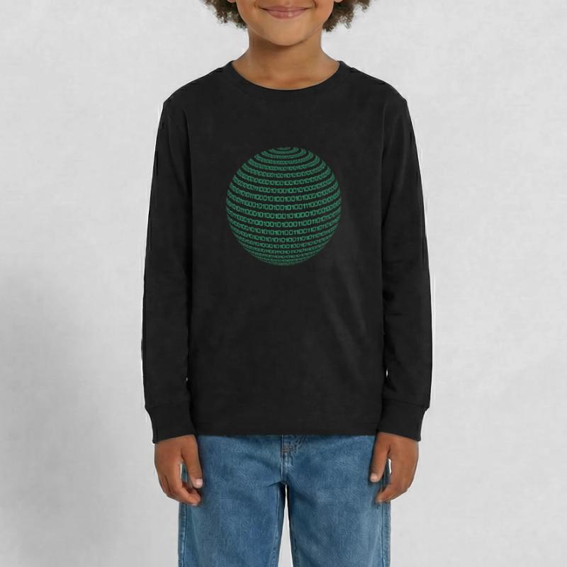 Binary Code Code Computer Science Nerd Student Gift Teenager Premium Organic Long Sleeve Shirt