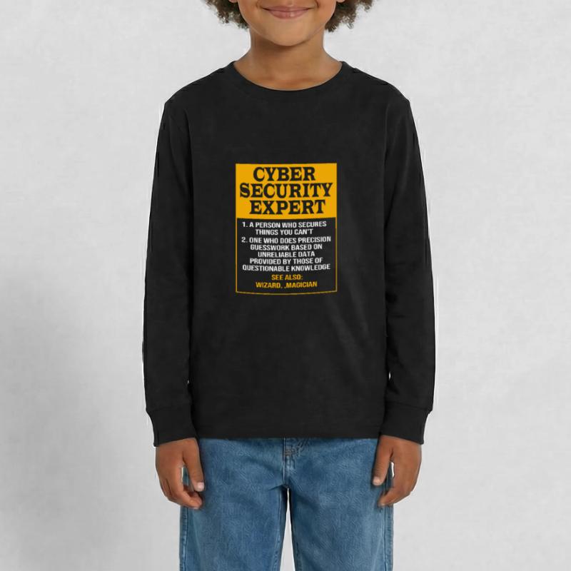 Cybersecurity Cyber Programmierer Hacker Teenager Premium Bio Langarmshirt