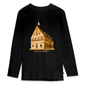 Mairie de Lauf Pegnitz, Franconie, Bavière - T-shirt manches longues Premium Ado - noir - Devant - AI Model Kid Female (0cm)