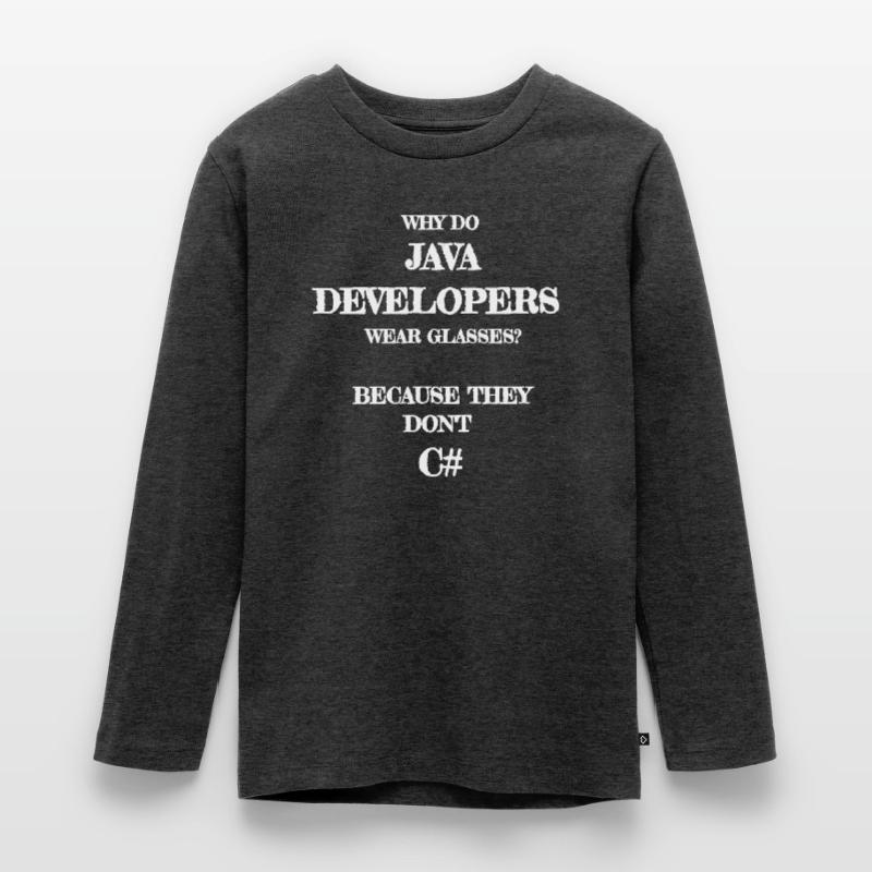 java developers joke Entwickler Witz Developer Teenager Premium Bio Langarmshirt