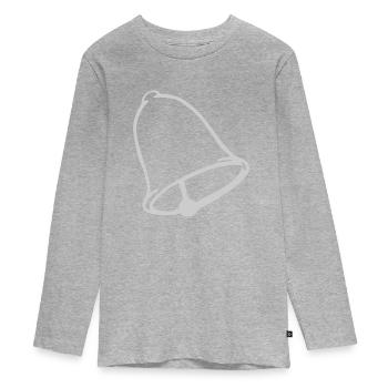 cloche - T-shirt manches longues Premium Ado - gris chiné - Devant