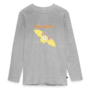 Conception de T-shirt Jerboa mignon, intelligent et drôle - T-shirt manches longues Premium Ado - gris chiné - Devant