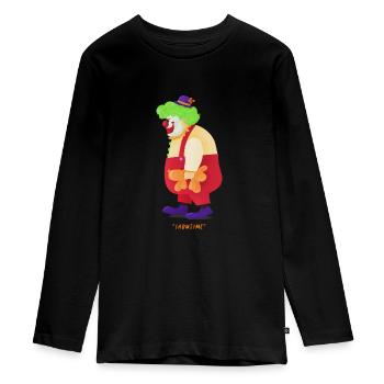 Carnaval Carnaval Clown Helau Alaaf Cadeau - T-shirt manches longues Premium Ado - noir - Devant - AI Model Kid Female (0cm)
