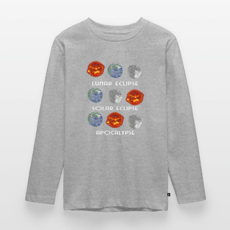 Lunar Eclipse Solar Eclipse Apocalypse Teenager Premium Organic Long Sleeve Shirt