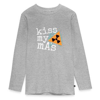 Graphique de radiologie d'exposition - T-shirt manches longues Premium Ado - gris chiné - Devant