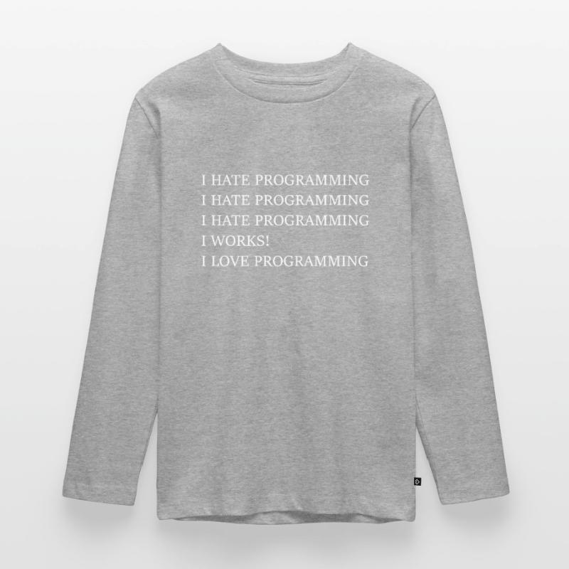 programming programming Teenager Premium Organic Long Sleeve Shirt