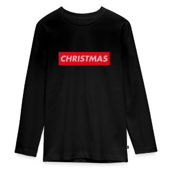 Noël | Ugly Christmas - T-shirt manches longues Premium Ado - noir - Devant - AI Model Kid Female (0cm)