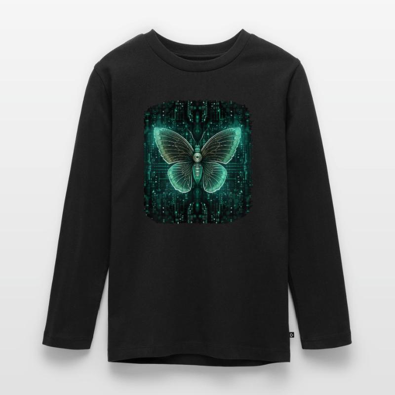 Programmierung PC Programm Code Schmetterling Teenager Premium Bio Langarmshirt