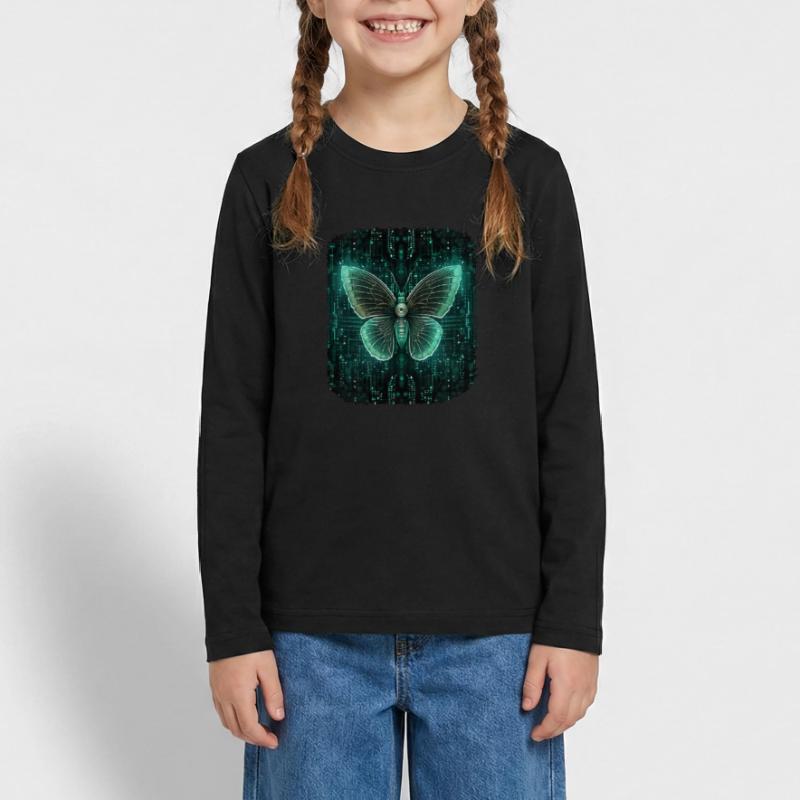 Programmierung PC Programm Code Schmetterling Teenager Premium Bio Langarmshirt