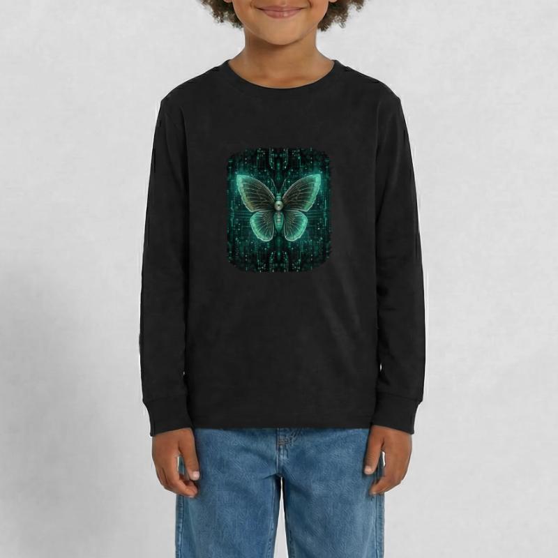 Programmierung PC Programm Code Schmetterling Teenager Premium Bio Langarmshirt