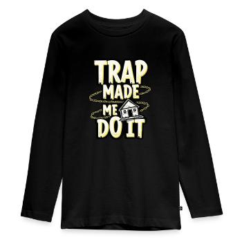 Music Produzent 808 Bass Hip-hop Beatmaker - Teenager Premium Bio Langarmshirt - Schwarz - Vorne - AI Model Kid Female (0cm)