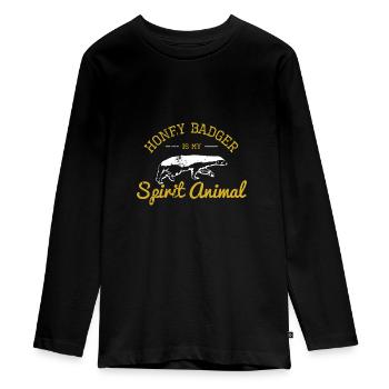 Vie de ratel - T-shirt manches longues Premium Ado - noir - Devant - AI Model Kid Female (0cm)