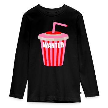 Milkshake recherché - T-shirt manches longues Premium Ado - noir - Devant - AI Model Kid Female (0cm)