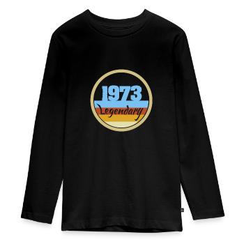 Légendaire 1973 - T-shirt manches longues Premium Ado - noir - Devant - AI Model Kid Female (0cm)