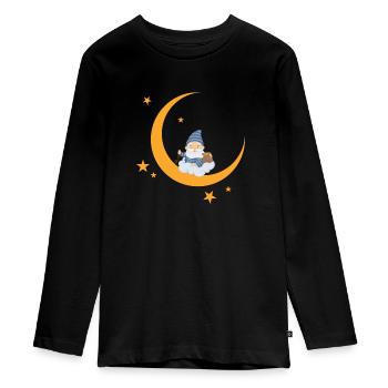 Marchand de sable - T-shirt manches longues Premium Ado - noir - Devant - AI Model Kid Female (0cm)