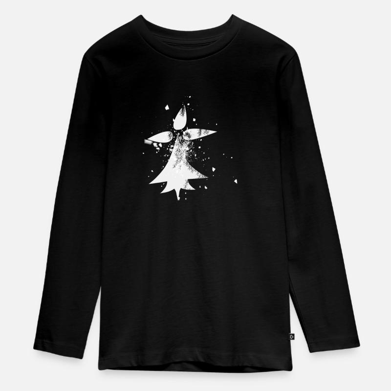 bzh hermine eclatee 2 - T-shirt manches longues Premium Ado - noir