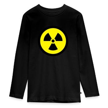 RADIOAKTIV - Teenager Premium Bio Langarmshirt - Schwarz - Vorne - AI Model Kid Female (0cm)
