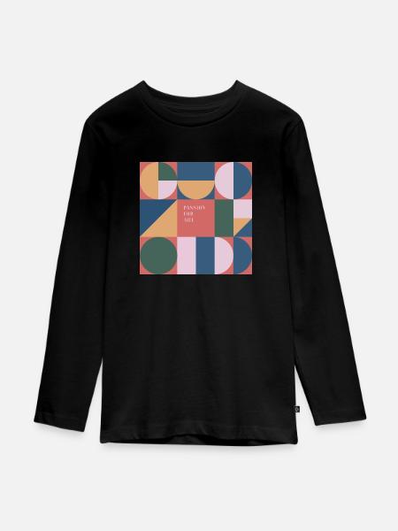 Passion for art - Teenager Premium Bio Langarmshirt - Schwarz