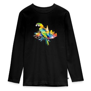 Rio de Janeiro est synonyme de rythme et de couleur - T-shirt manches longues Premium Ado - noir - Devant - AI Model Kid Female (0cm)