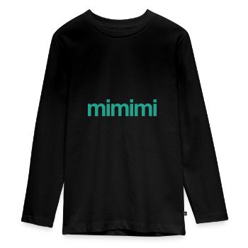 MIMIMI- farbig - Teenager Premium Bio Langarmshirt - Schwarz - Vorne - AI Model Kid Female (0cm)