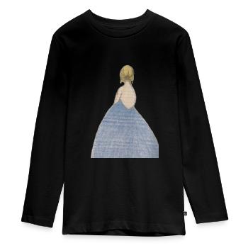 Princesse de glace - T-shirt manches longues Premium Ado - noir - Devant - AI Model Kid Female (0cm)
