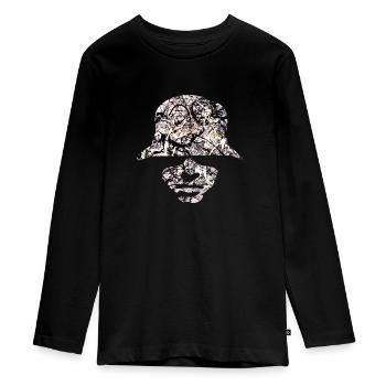Adoré - T-shirt manches longues Premium Ado - noir - Devant - AI Model Kid Female (0cm)